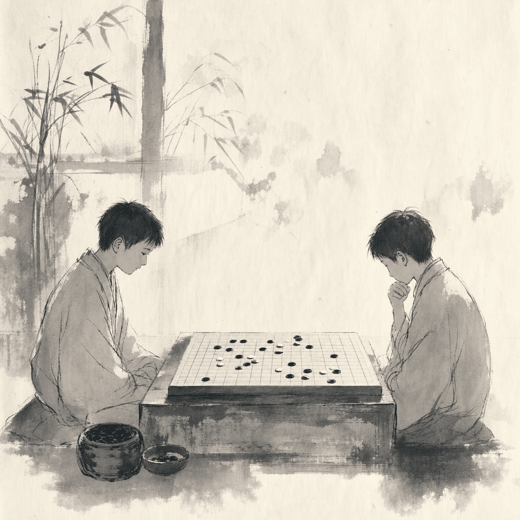 会場の熱気が去ったあと、盤上に残るのは、若い棋士たちがリズムと判断を磨いた跡です。