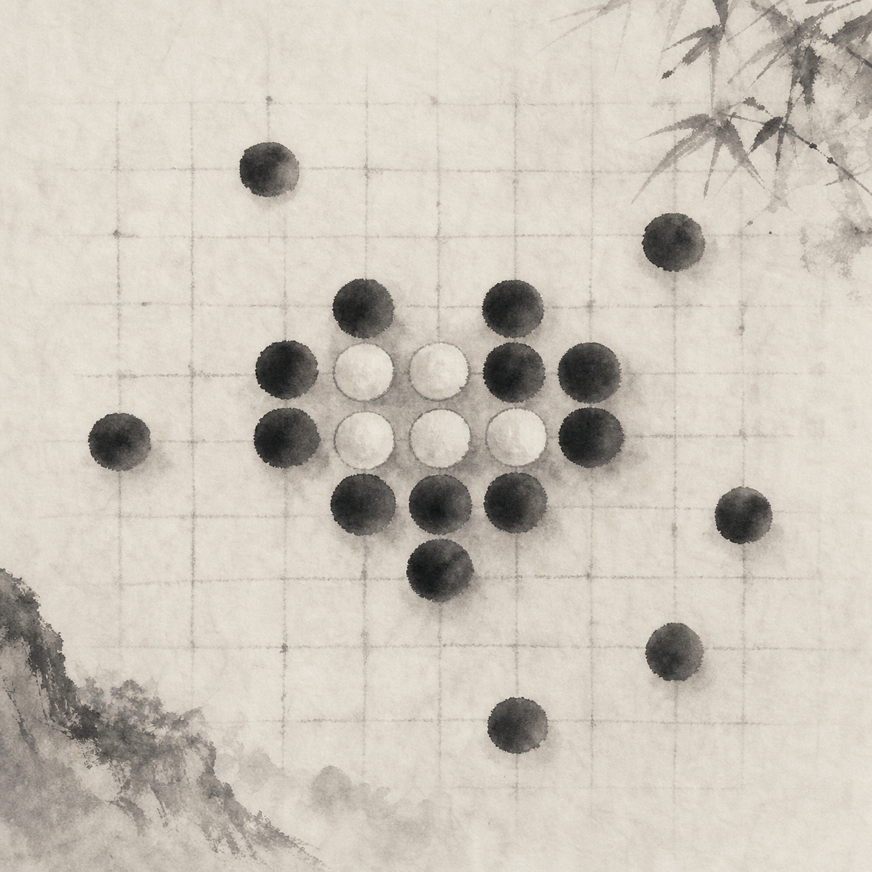 吃子规则让棋盘从直线竞速变成带有引诱与追捕的空间游戏。