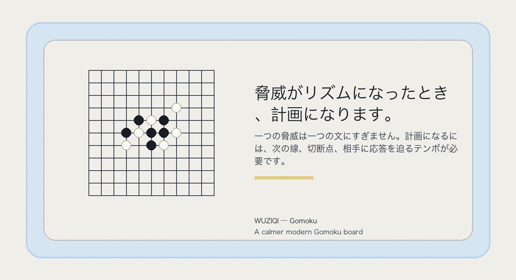 脅威がリズムになったとき、計画になります。