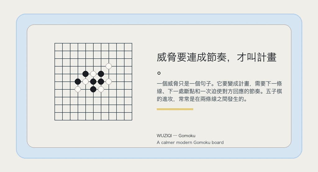 威脅要連成節奏，才叫計畫。